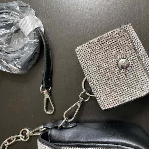 Aldo bag cristals bling diamonds shoulder plain - Picture 3 of 3